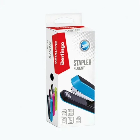 Степлер Berlingo "Fluent", №24/6, 26/6, пластиковый, розовый