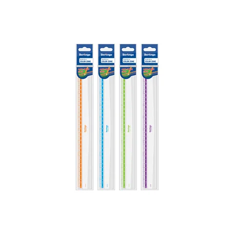 Линейка Berlingo Color 30 см, пластиковая, прозрачная