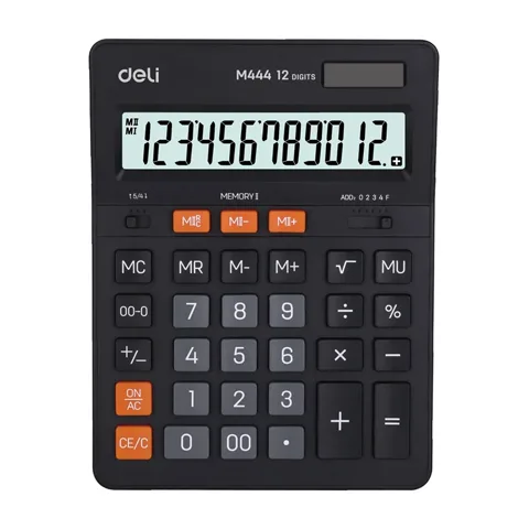 Калькулятор настольный DELI "М444", 12-разрядный