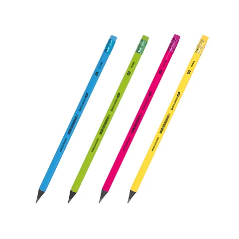 Карандаш чернографитный BRAUBERG KIDS, НВ, трехгранный, с ластиком